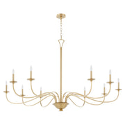 Quorum - 6021-10-80 - Ten Light Chandelier - Maryse - Aged Brass