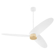 Quorum - 61603-8 - 60" Patio Fan - Brisa - Studio White|Aged Brass