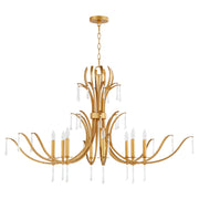 Quorum - 620-8-74 - Eight Light Chandelier - Majesty - Gold Leaf