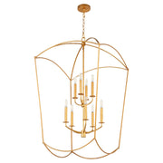 Quorum - 6812-9-74 - Nine Light Entry - Mantle - Gold Leaf