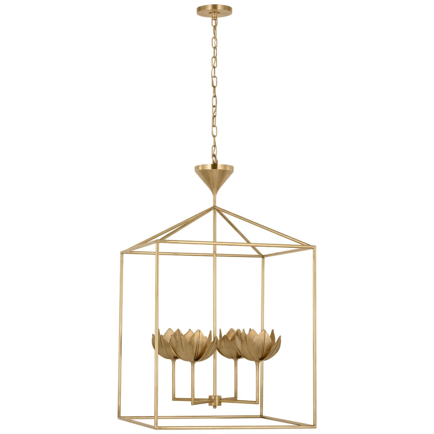 Visual Comfort Signature - JN 5303AB - LED Lantern - Alberto - Antique-Burnished Brass