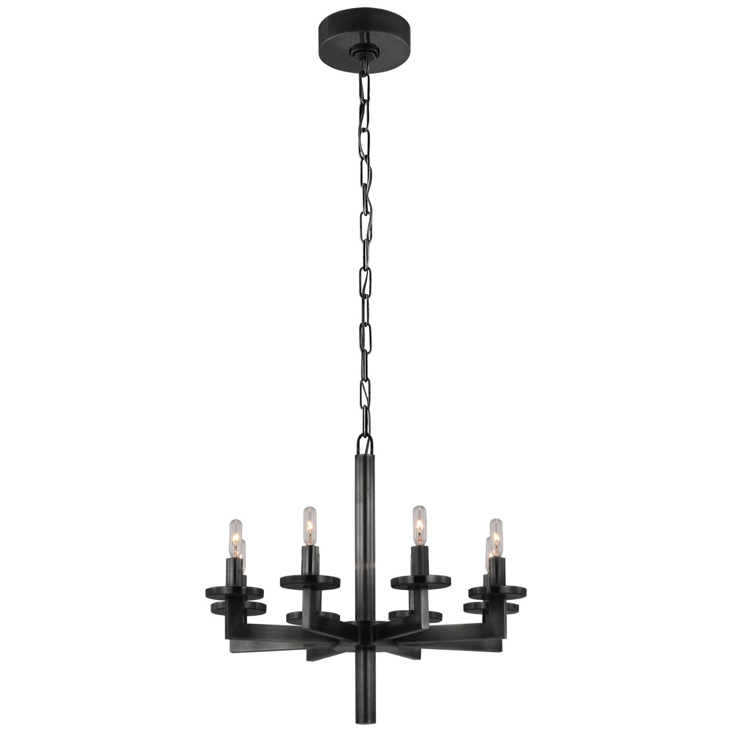 Visual Comfort Signature - KW 5200BZ - Eight Light Chandelier - Liaison - Bronze