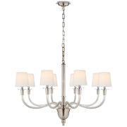 Visual Comfort Signature - TOB 5032PN-L - Eight Light Chandelier - Vivian - Polished Nickel
