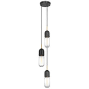 Visual Comfort Signature - TOB 5646BZ/HAB-CG-3 - LED Pendant - Junio - Bronze and Brass