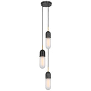 Visual Comfort Signature - TOB 5646BZ/HAB-FG-3 - LED Pendant - Junio - Bronze and Brass