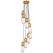 Visual Comfort Signature - TOB 5646HAB-FG-8 - LED Pendant - Junio - Hand-Rubbed Antique Brass