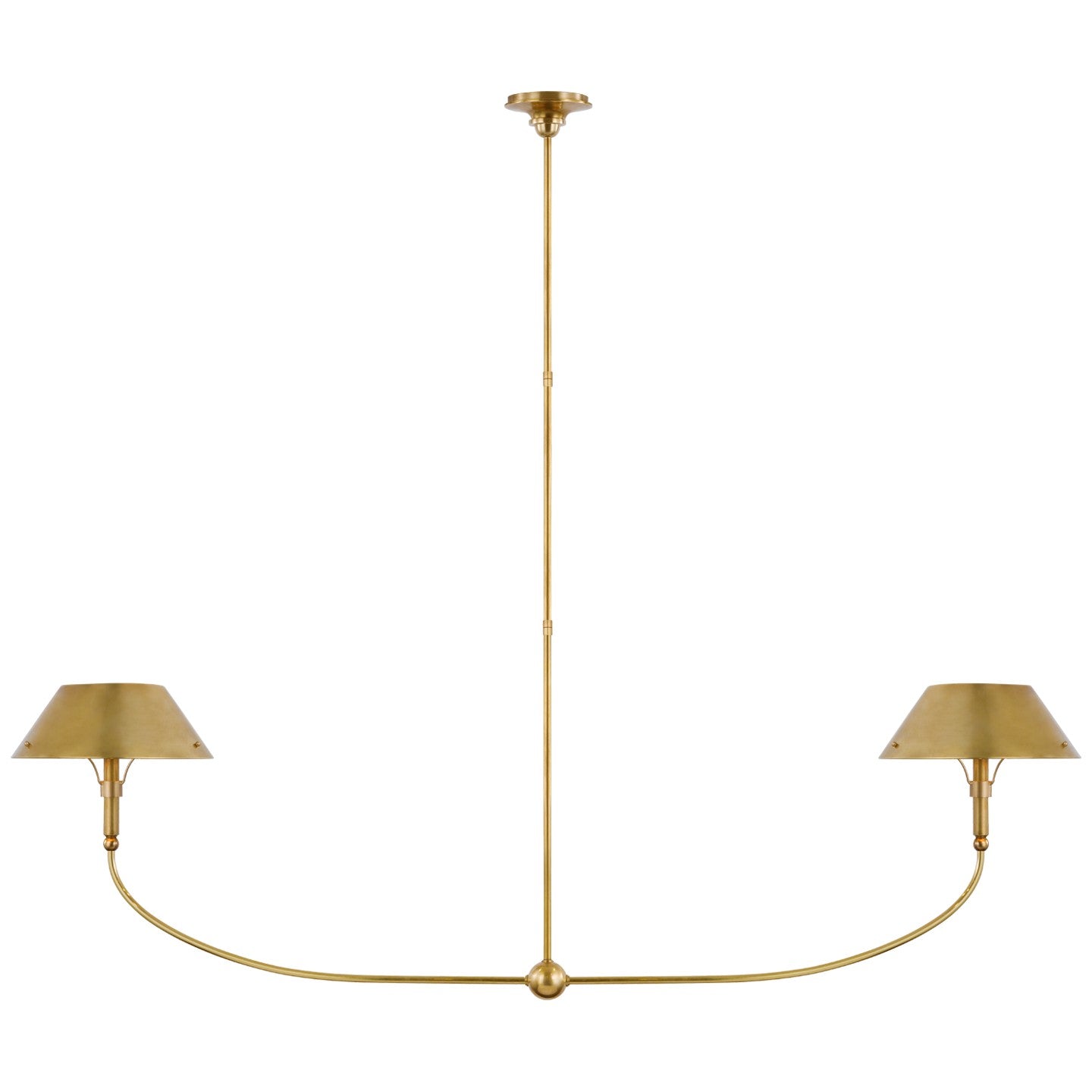Visual Comfort Signature - TOB 5728HAB-HAB - LED Linear Chandelier - Turlington - Hand-Rubbed Antique Brass