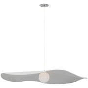 Visual Comfort Signature - WS 5042PN-WHT - LED Pendant - Mahalo - Polished Nickel