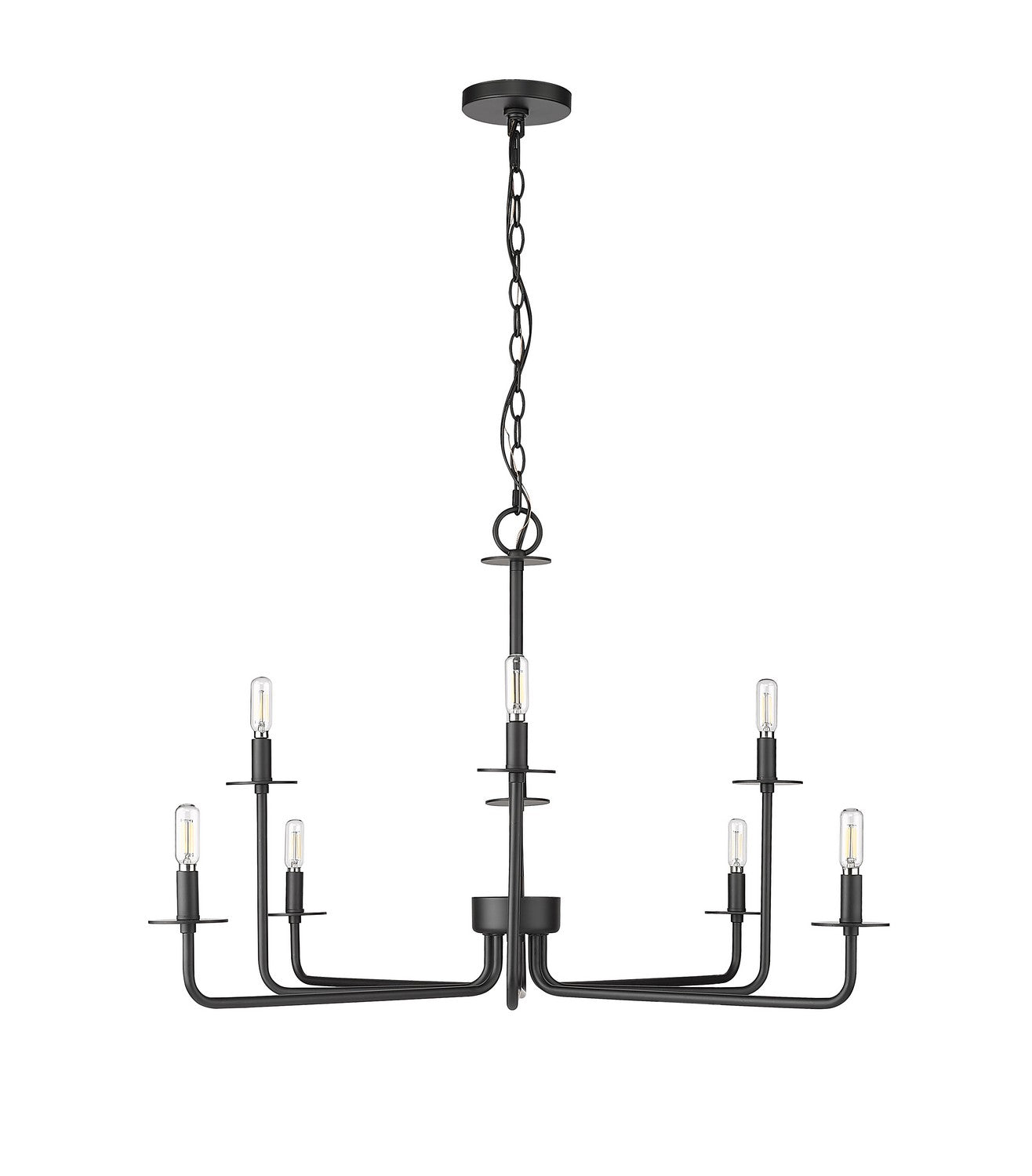 Millennium - 12508-MB - Eight Light Chandelier - Marceline - Matte Black