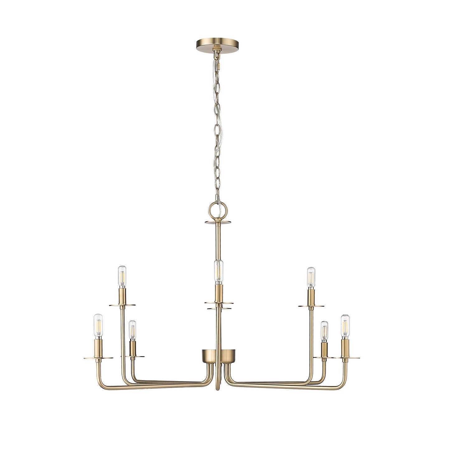 Millennium - 12508-MG - Eight Light Chandelier - Marceline - Modern Gold