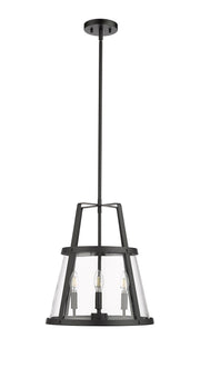 Millennium - 13604-MB - Four Light Pendant - Edelweiss - Matte Black