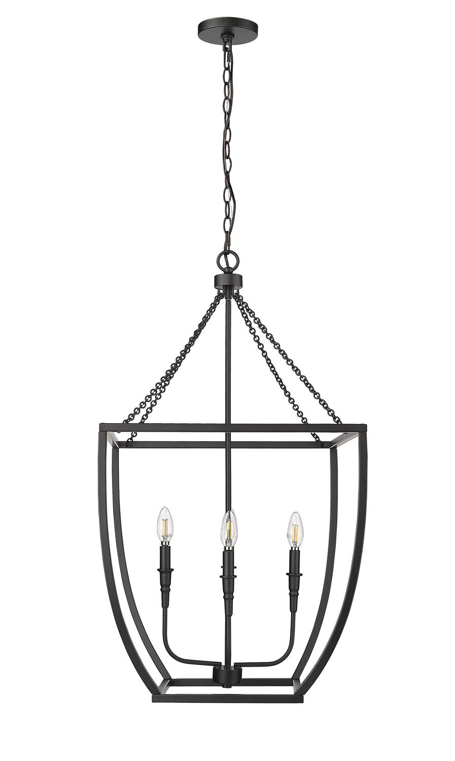 Millennium - 13804-MB - Four Light Pendant - Kelsey - Matte Black