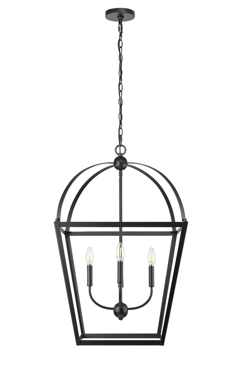Millennium - 13904-MB - Four Light Pendant - Kelsey - Matte Black