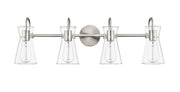 Millennium - 21004-BN - Four Light Vanity - Camellia - Brushed Nickel