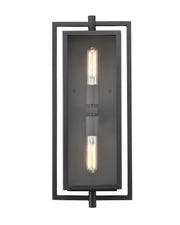 Millennium - 250002-TBK - Two Light Outdoor Wall Sconce - Rankin - Textured Black