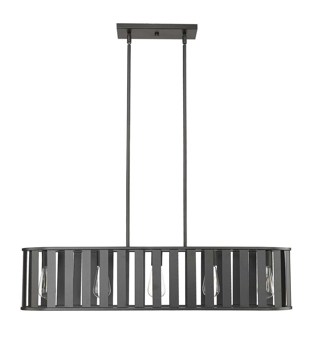 Millennium - 27105-MB - Five Light Chandelier - Stella - Matte Black