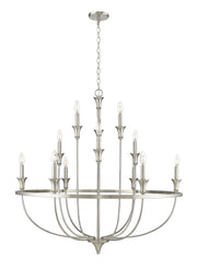 Millennium - 28012-BN - 12 Light Chandelier - Emery - Brushed Nickel