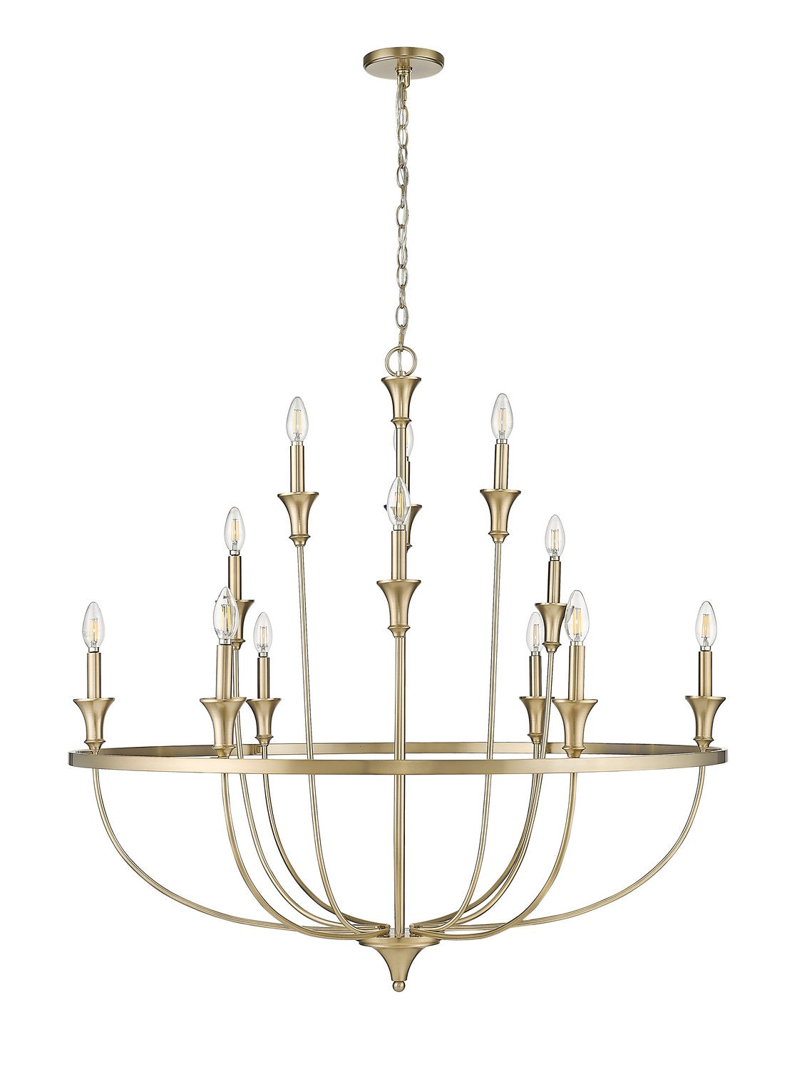 Millennium - 28012-MG - 12 Light Chandelier - Emery - Modern Gold