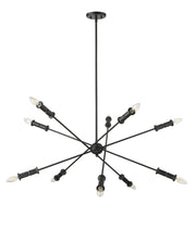 Millennium - 29110-MB - Ten Light Chandelier - Potiss - Matte Black