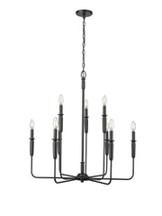 Millennium - 29309-MB - Nine Light Chandelier - Savanne - Matte Black