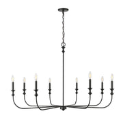 Millennium - 29608-MB - Eight Light Chandelier - Savanne - Matte Black