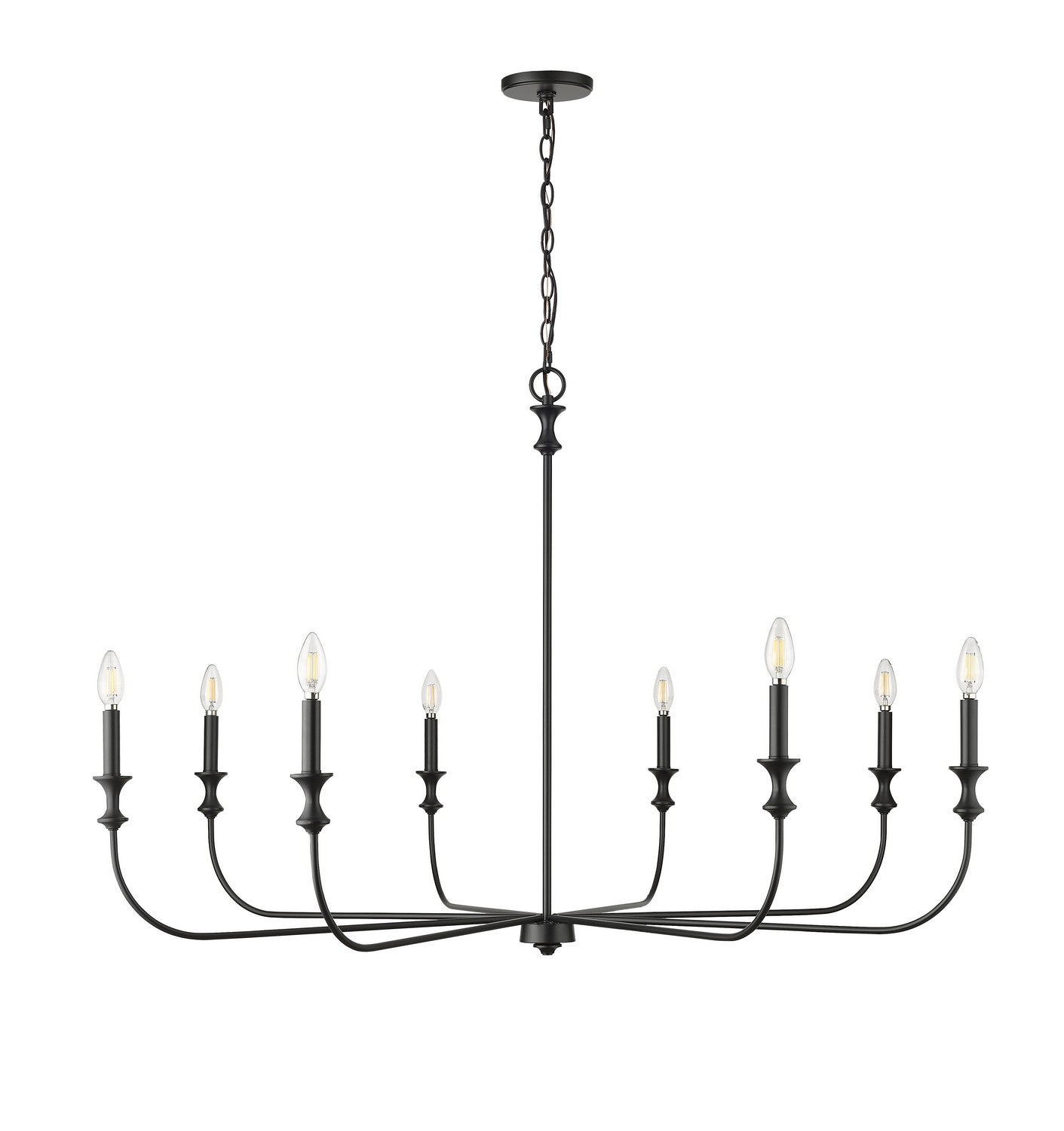 Millennium - 29608-MB - Eight Light Chandelier - Savanne - Matte Black