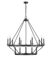 Millennium - 46715-MB - 15 Light Chandelier - Florence - Matte Black