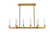 Elegant Lighting - 1030G48SG - LED Pendant - Noemi - Satin Gold