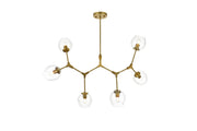 Elegant Lighting - 1712G49BR - Six Light Chandelier - Cavoli - Brass
