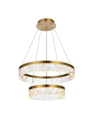 Elegant Lighting - 2050G22SG - LED Chandelier - Linden - Satin Gold