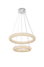 Elegant Lighting - 3800G24C - LED Chandelier - Bowen - Chrome
