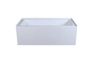 Elegant Lighting - BT201-L3060GW - Bathtub - Niklaus - Glossy White