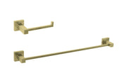Elegant Lighting - HWB-12S2BGD - 2-Piece Bathroom Hardware Set - Isla - Brushed Gold