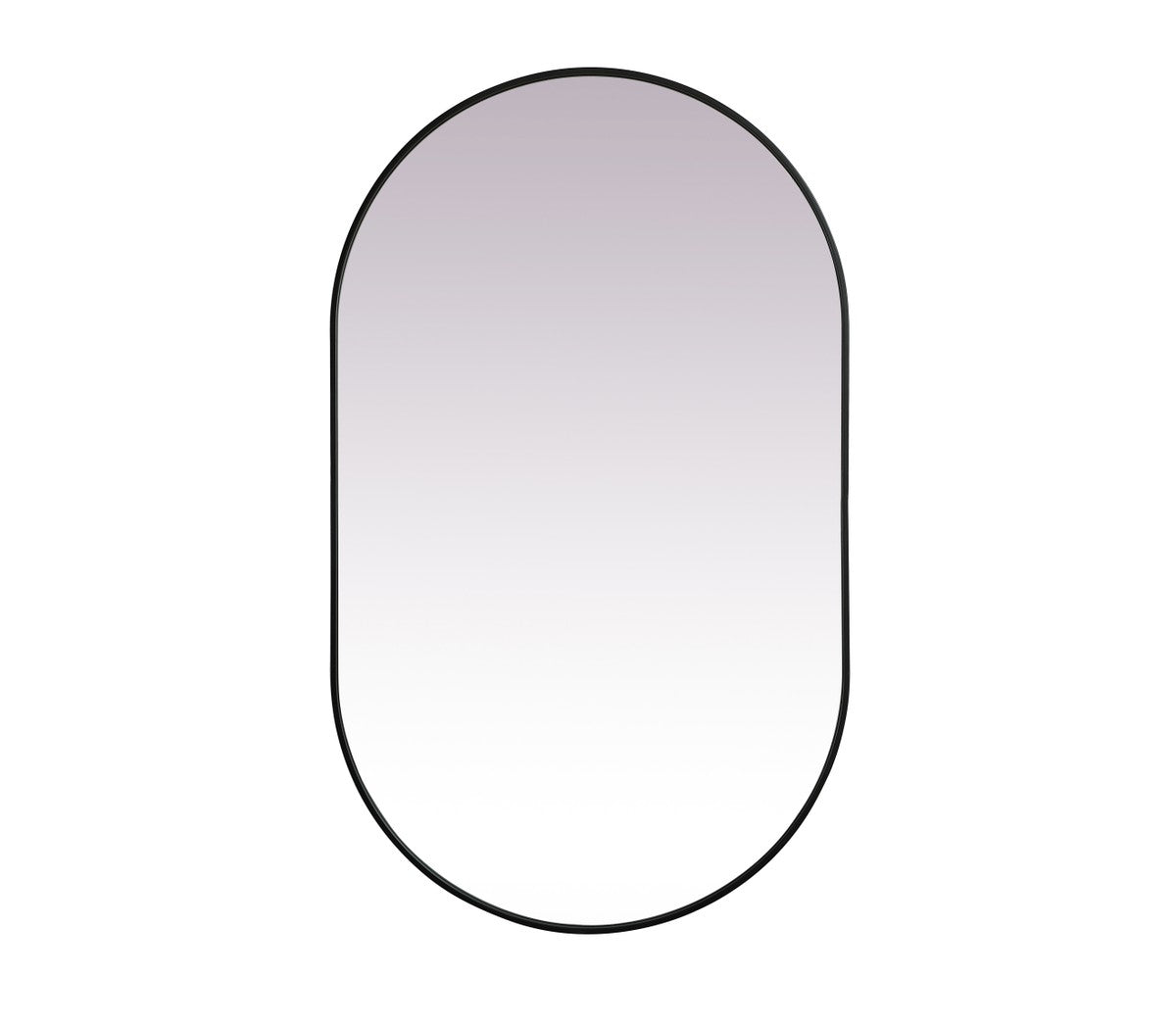 Elegant Lighting - MR2A3660BLK - Mirror - Asha - Black