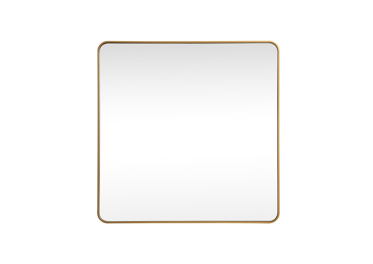 Elegant Lighting - MR804848BR - Mirror - Evermore - Brass
