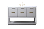 Elegant Lighting - VF19254GR - SIngle Bathroom Vanity - Larkin - Grey