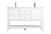 Elegant Lighting - VF22254DWH - Double Bathroom Vanity - Heath - White