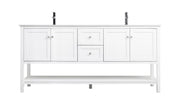 Elegant Lighting - VF22272DWH - Double Bathroom Vanity - Heath - White
