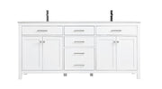 Elegant Lighting - VF23372DWH - Double Bathroom Vanity - Lewis - White