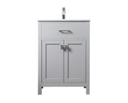 Elegant Lighting - VF28824GR - SIngle Bathroom Vanity - Harrison - Grey