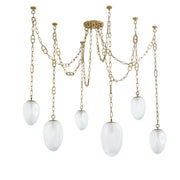 Corbett Lighting - 464-61-VB - Six Light Chandelier - Daith - Vintage Brass
