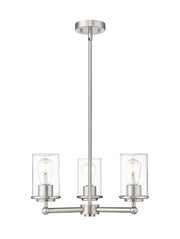 Z-Lite - 742-3BN - Three Light Chandelier - Thayer - Brushed Nickel