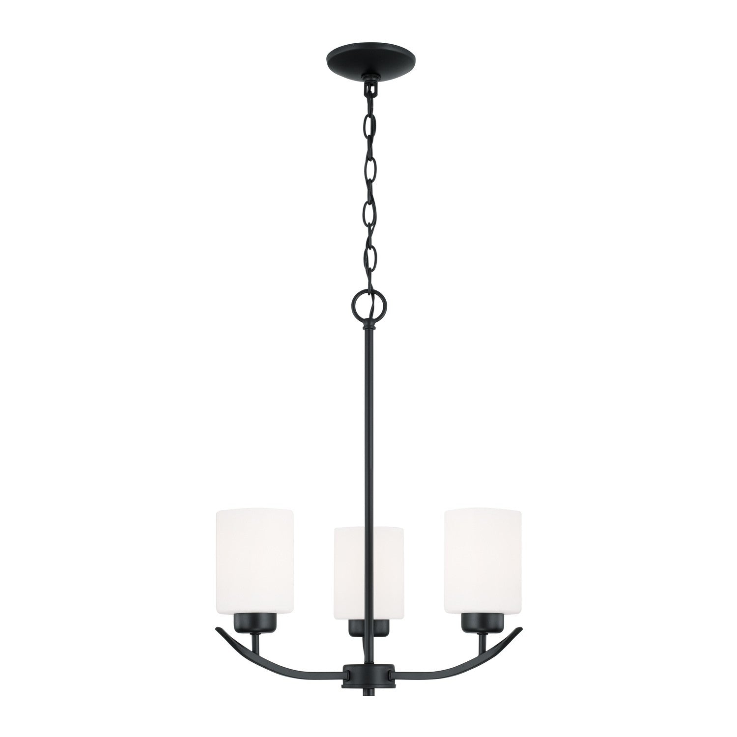 Capital Lighting - 415231MB-338 - Three Light Chandelier - Dixon - Matte Black