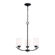 Capital Lighting - 415231MB-338 - Three Light Chandelier - Dixon - Matte Black