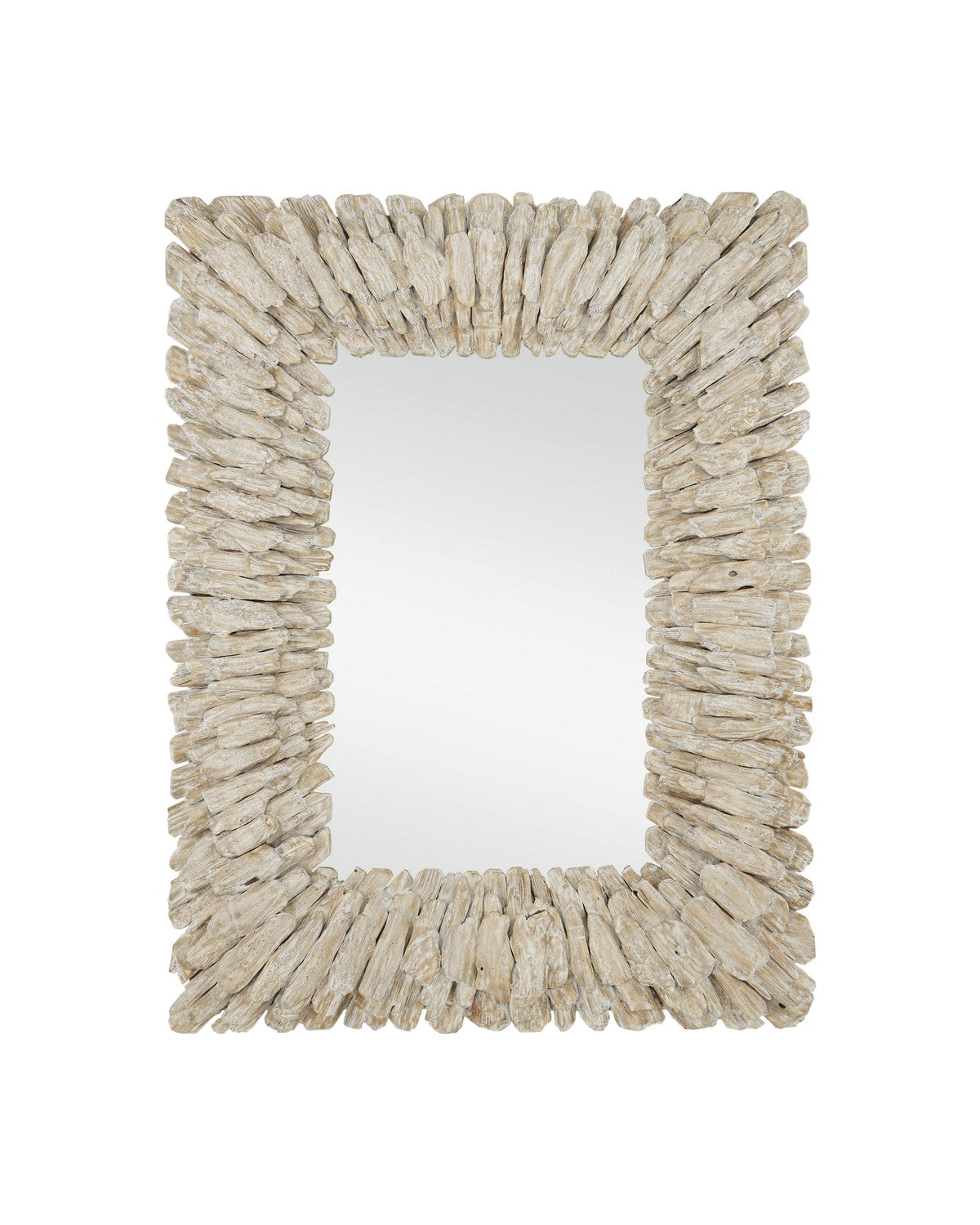 Currey and Company - 1000-0150 - Mirror - Whitewashed Driftwood/Mirror