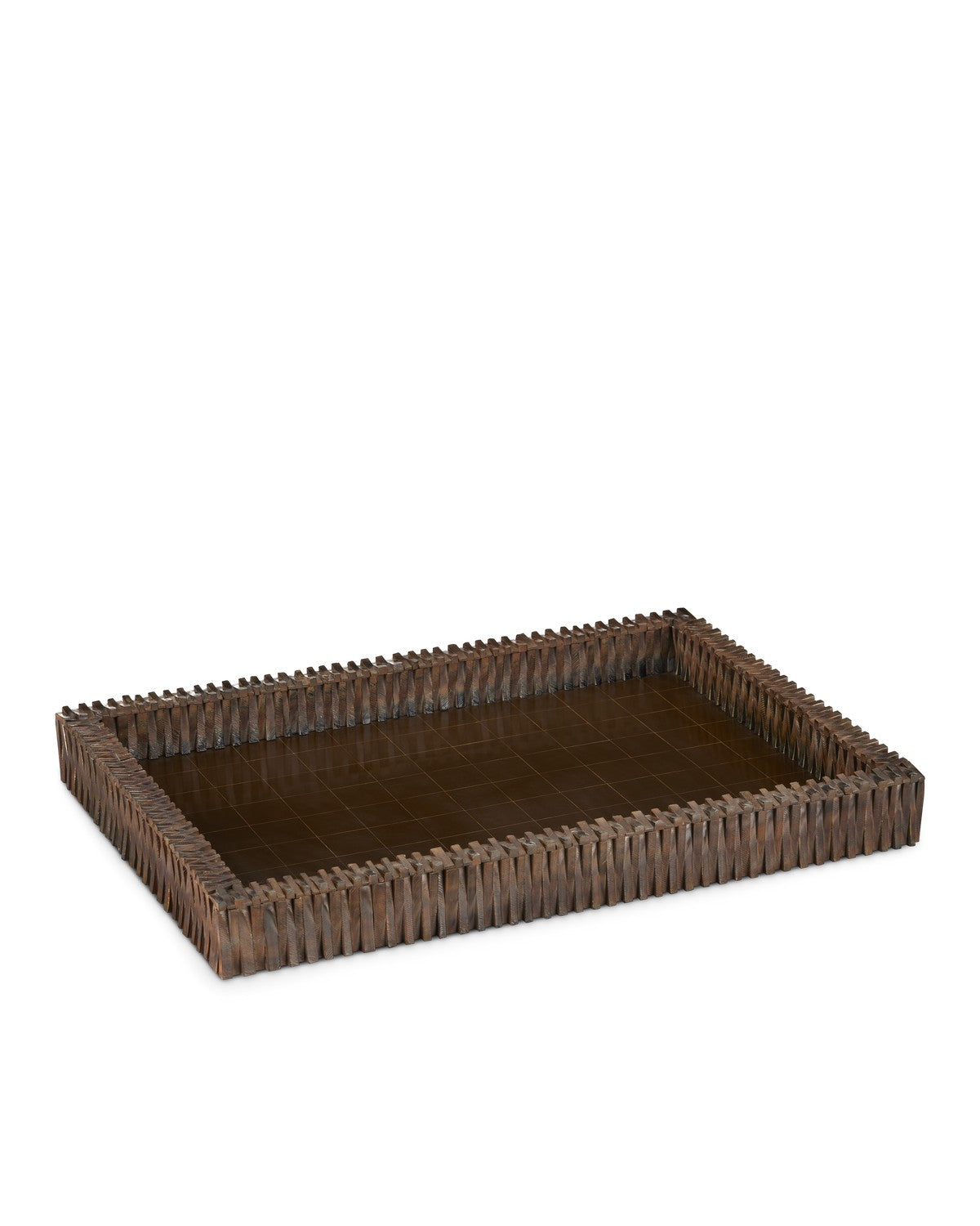 Currey and Company - 1200-0760 - Tray - Burnt Horn/Brown