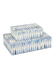Currey and Company - 1200-0762 - Box Set of 2 - Blue/White