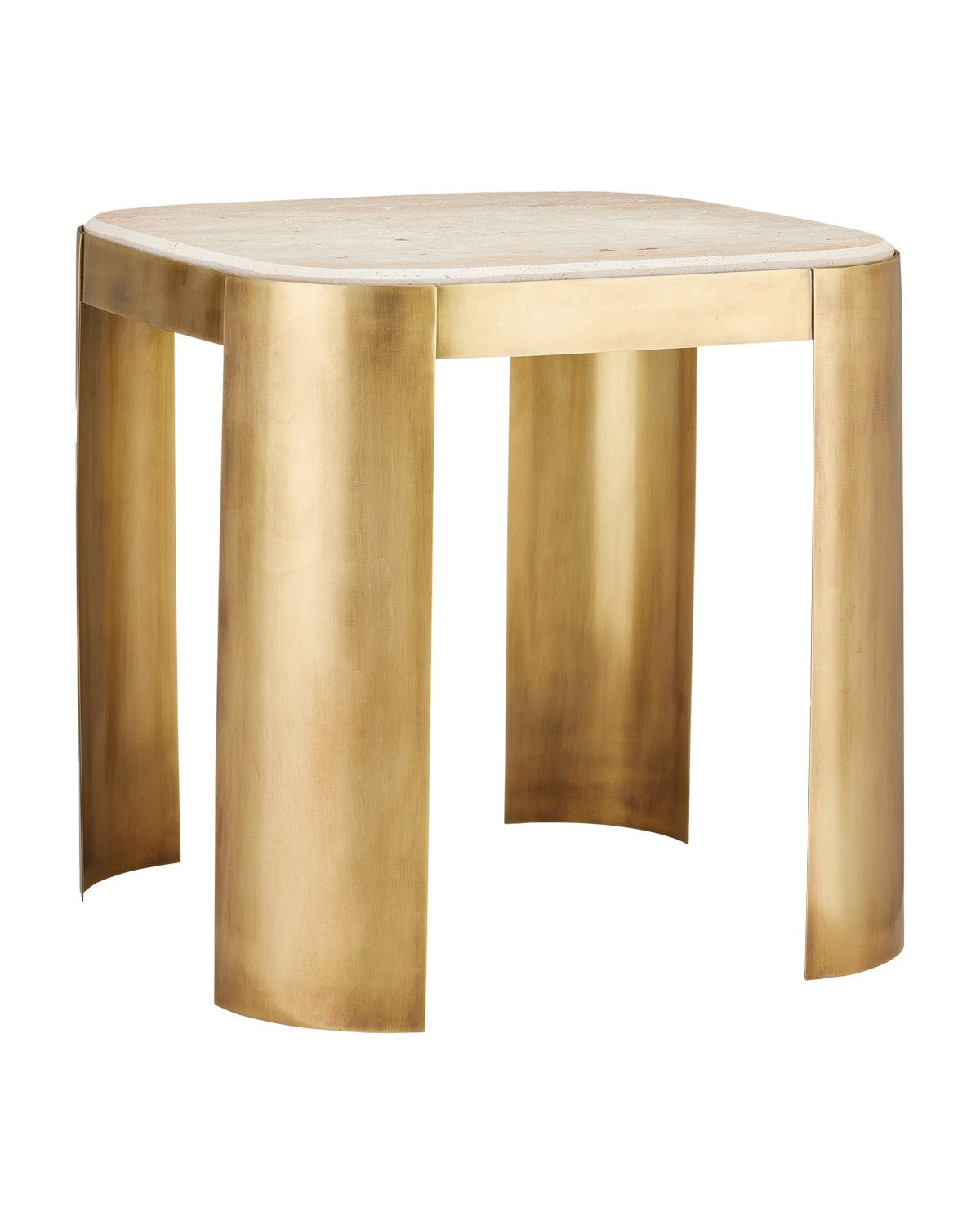 Currey and Company - 4000-0161 - Accent Table - Natural/Gold