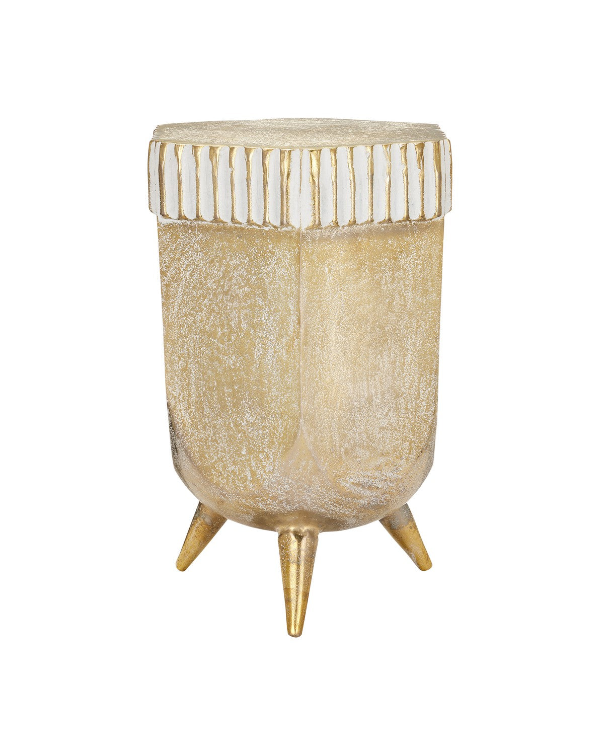 Currey and Company - 4000-0162 - Accent Table - White Champagne