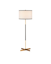 Currey and Company - 8000-0149 - One Light Floor Lamp - Brass/Oil Rubbed Bronze
